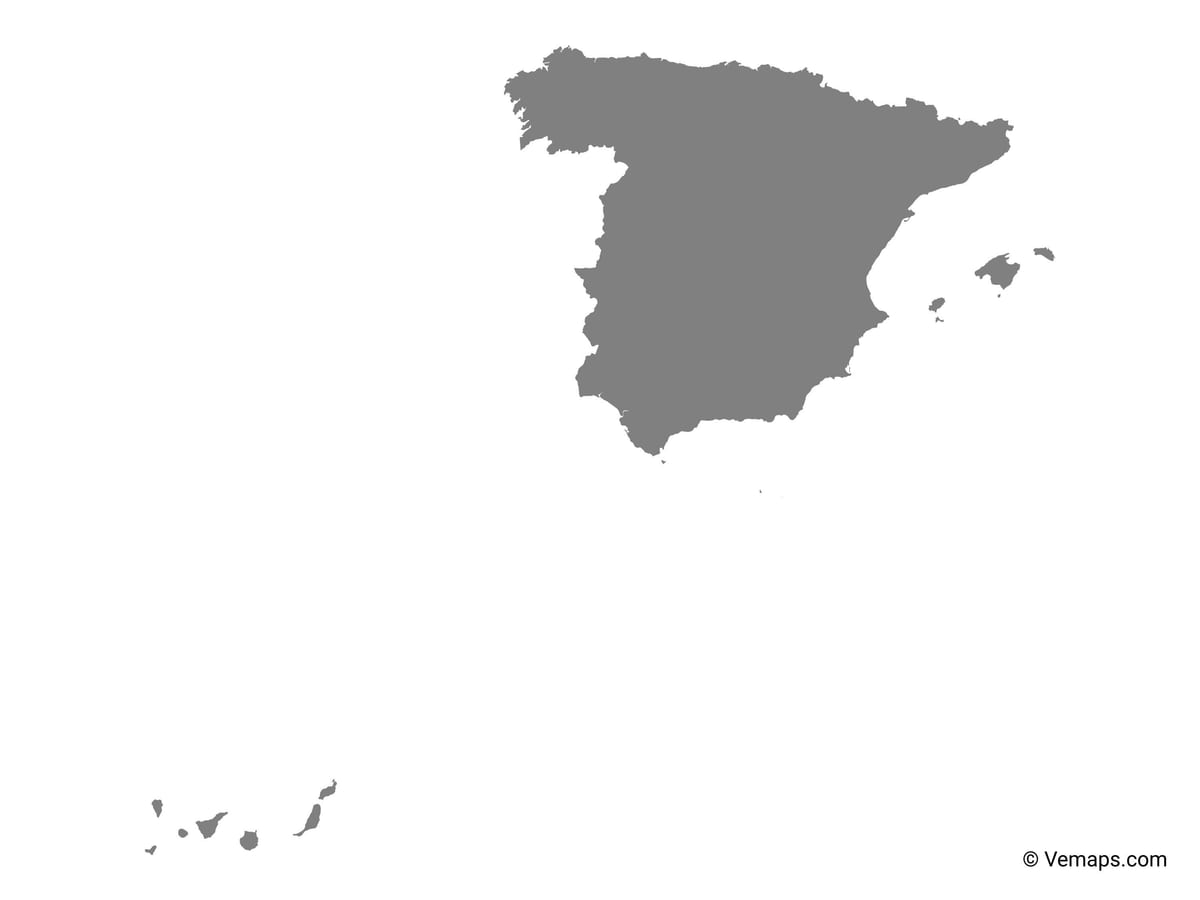 إسبانيا خريطة ناقلات