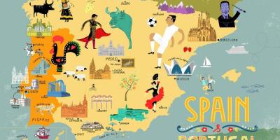 إسبانيا خريطة سياحية المدن