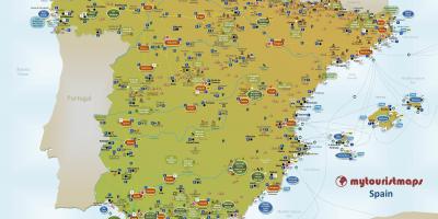 خريطة اسبانيا السياحية